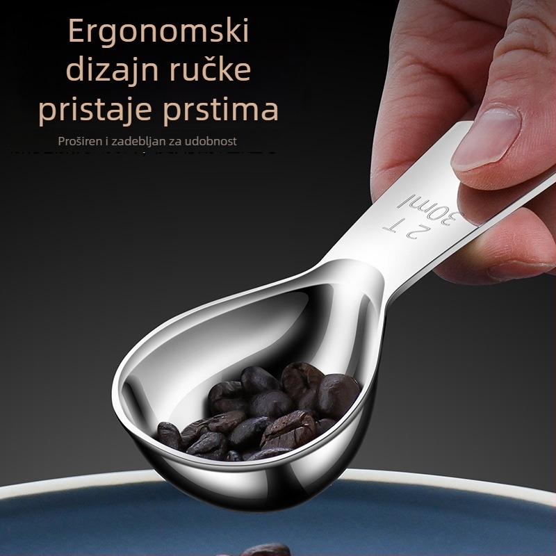 304 nehrđajućeg čelika mjerna žličica za zrna kave, mlijeko u prahu, dječju hranu i brašno – žličica s kratkim držkom