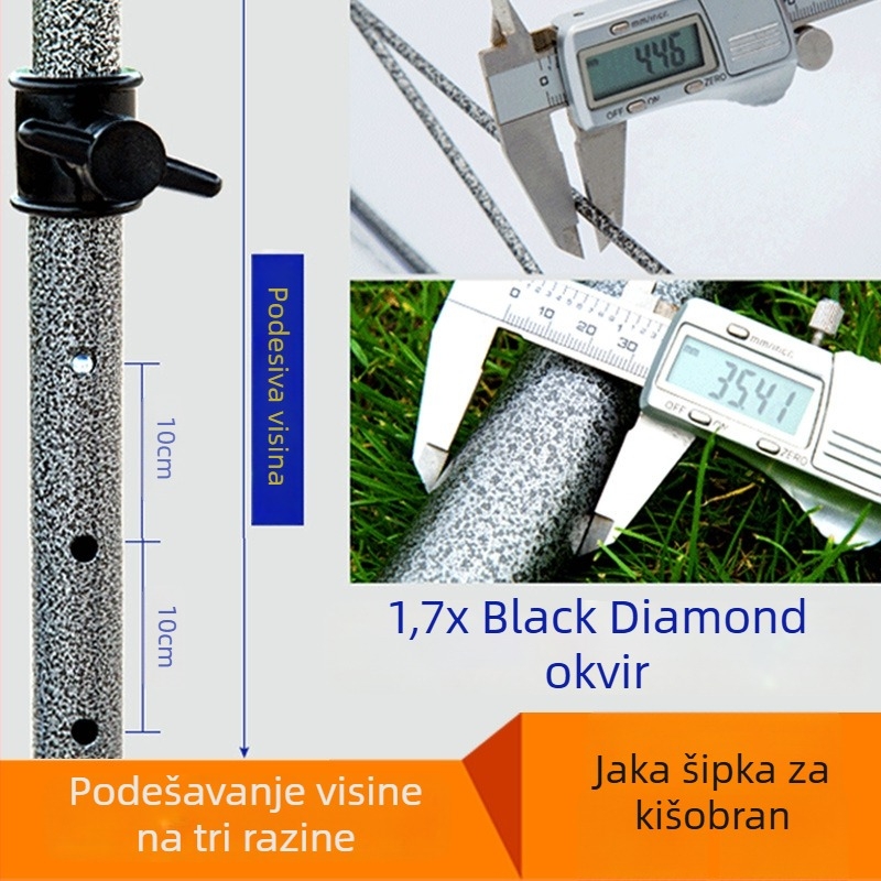 3 m vanjski kišobran za sunce s prilagođenim otiskom – veliki reklamni kišobran za plažu