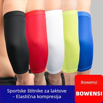 Rukav za lakat za košarku s UV zaštitom, produžena duljina, prozračna kompresijska oprema za fitness