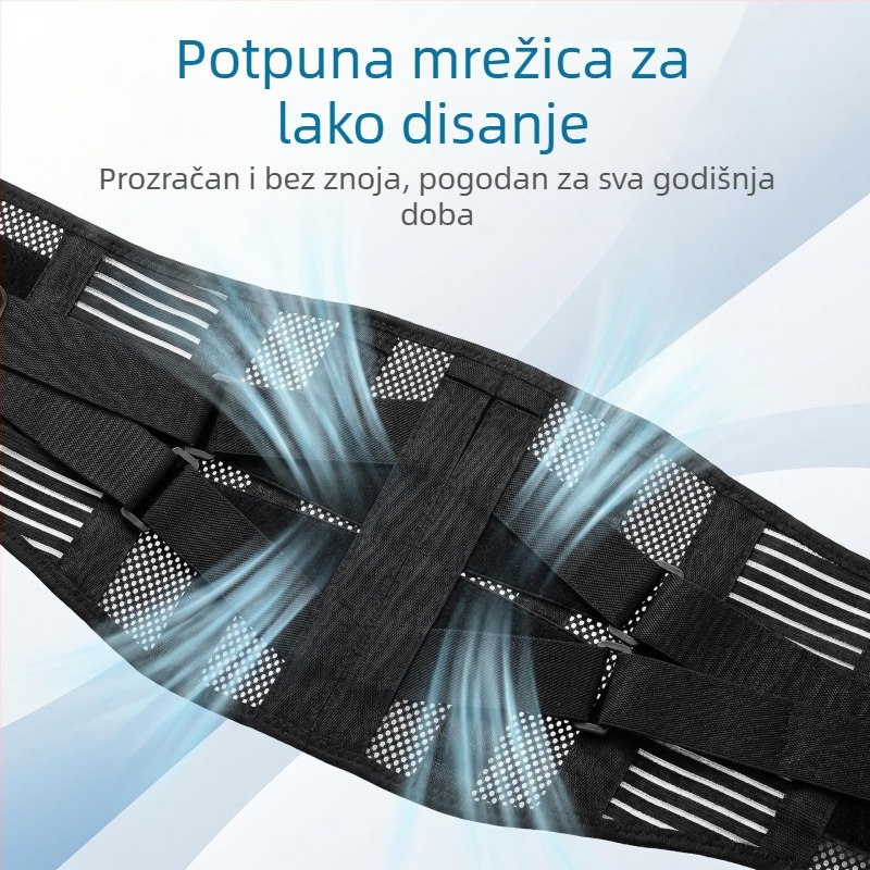 Prozračni pojas za struk s potporom za trbuh, tanak pojas za fitness s dinamičkom podrškom
