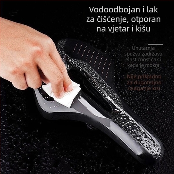 Sjedalo za bicikl, vodootporno, ultra mekano s šupljim dizajnom, prozračan, za planinske i cestovne bicikle, dodatak za vožnju bicikla