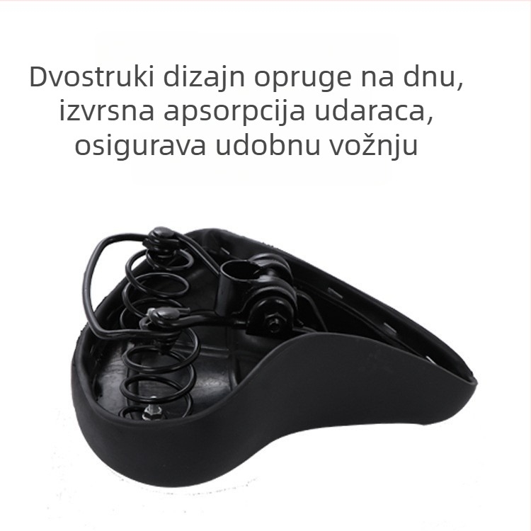 Crna vintage sjedalo za cestovni bicikl