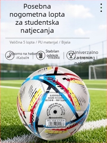 26 vrsta nogometnih lopti za Svjetsko prvenstvo, za omladinske i studentske natjecateljske utak, trening lopte za odrasle, mekane i otporne na habanje PVC, standardna veličina 5