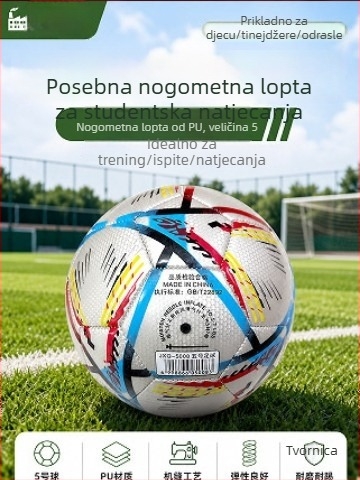 26 vrsta nogometnih lopti za Svjetsko prvenstvo, za omladinske i studentske natjecateljske utak, trening lopte za odrasle, mekane i otporne na habanje PVC, standardna veličina 5