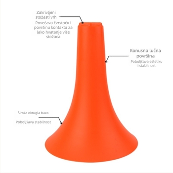 23 cm konusni marker-kanta za nogometne treninge, 9-inčni konusni marker, oprema za trening