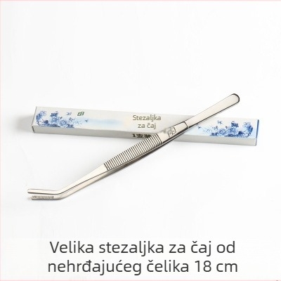 Debeli čajni klip od nehrđajućeg čelika, pinceta za čaj, dodaci za ceremoniju čaja