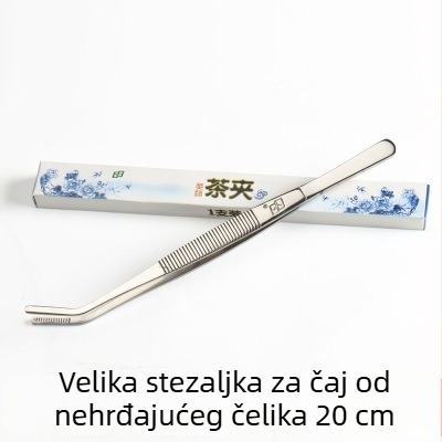 Debeli čajni klip od nehrđajućeg čelika, pinceta za čaj, dodaci za ceremoniju čaja