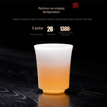 Porcelanski čajni set s gaiwanom i gong dao beiem, visoke kvalitete, prilagodljiv logo