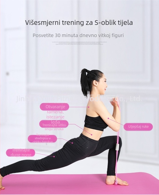 8-oblika otporni uređaj za otvaranje ramena, treniranje leđa, proširenje prsa i jačanje hvata — kućni fitness alat