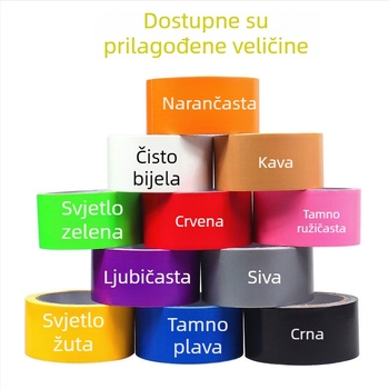 Debljana platnena osnova s visokom adhezijom, jednostrano snažna ljepiva traka za vrata i prozore, otporna na vjetar; traka za tepihe za vjenčanja i izložbe