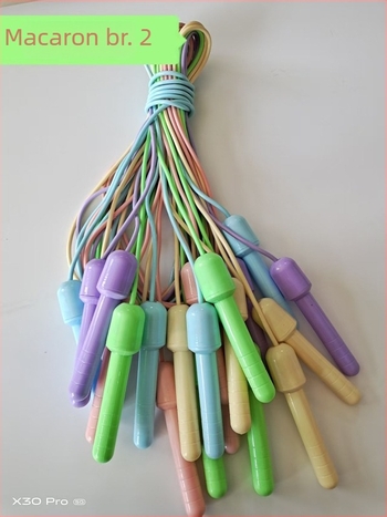 Prilagodljivo PVC preskakanje užad u makaron bojama za učenike osnovne i srednje škole