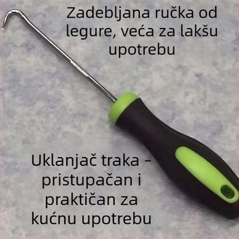 Kružni kuka odvijač za mrežu prozora, uklanjanje brtvnih traka i brtvila, alat za demontažu