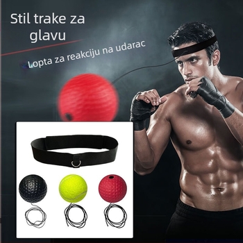 Boksački brzinski balon s nosačem za glavu, cilj reakcije i teškom loptom – trening agilnosti i refleksa