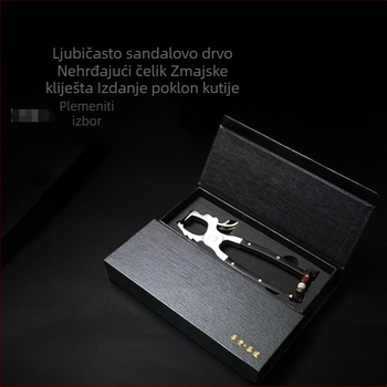 Set alata za čaj od nehrđajućeg čelika i ljubičastog sandalovog drveta: čajni štipaljke, igla za čaj, nož za čaj, otvor za čaj Pu'er za kolač/brick, škare za listove čaja Pu'er