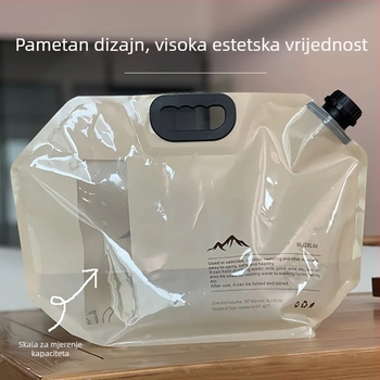 Vanjska 8 L vodena torba, prijenosna i sklopiva, za kampiranje i vožnju automobilom, prehrambene kvalitete