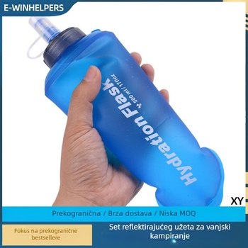 Prijenosna vodena vrećica za kampiranje i aktivnosti na otvorenom, 500 ml, TPU, vodootporna
