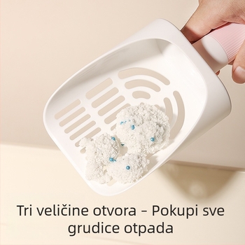 Set lopatica za mačji pijesak s oblikom šape, trodijelni integrirani dizajn, višenamjenska lopata s vrećom za otpad za čišćenje kućnih ljubimaca