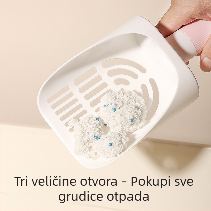 Set lopatica za mačji pijesak s oblikom šape, trodijelni integrirani dizajn, višenamjenska lopata s vrećom za otpad za čišćenje kućnih ljubimaca