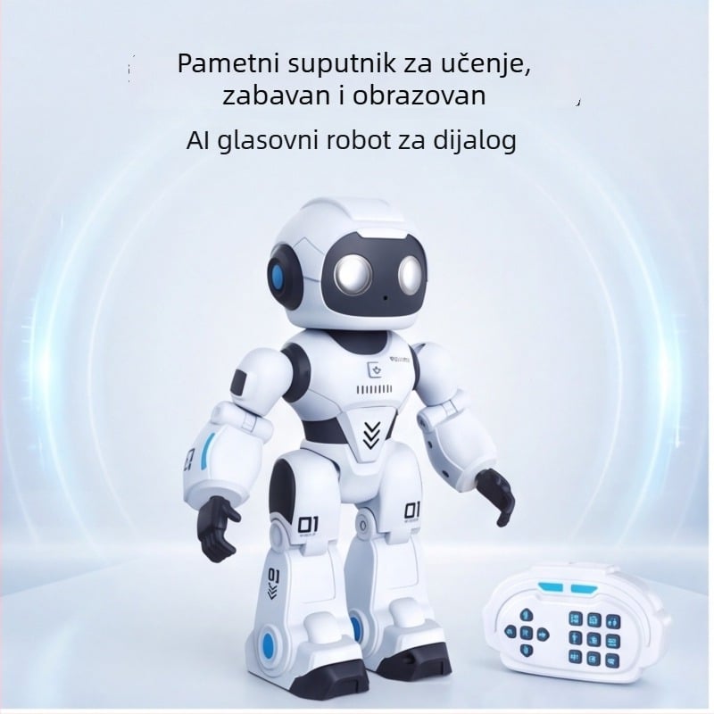 AI-omogućen plesni robot za učenje djece — glazbeni repetitor, edukativna igračka za rani razvoj i stroj za pričanje priča