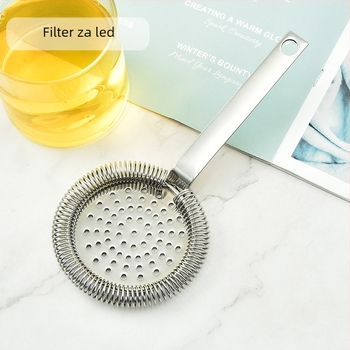 304 nehrđajući čelik Hawthorne filter za led za koktel shaker – križni filter leda za kućni bar