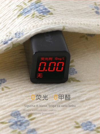 Novorođenče jednodijelni kombinezon s dugim rukavima za proljeće-ljeto, Zou Zou tkanina, unisex