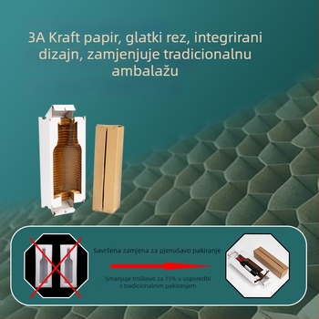 Prilagođena kutija za pakiranje pića all-in-one (tri u jedan) od kartona s pčelinjim saćem