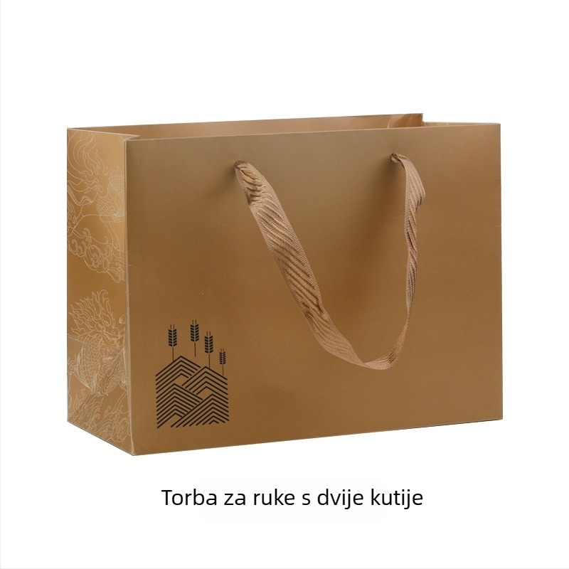 Kutija za poklon s prozorom od kartona za bocu vina 500 ml