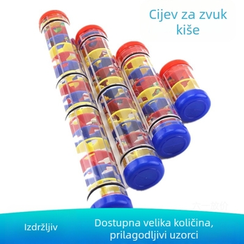 Orff instrument: cijev zvuka kiše s kišnim pijeskom vremena za dječju udaraljku, vrtić