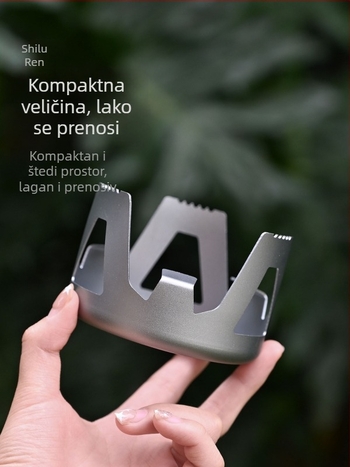 Vanjska prijenosna mini alkoholna kuhala s držačem za kampiranje, piknik, vožnju bicikla, roštilj, ribolov i prokuhavanje vode