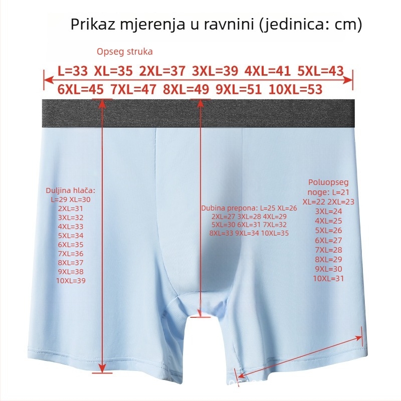 Fan'angniao 2026 Muške ljetne prozračne boxerice s mrežastim materijalom