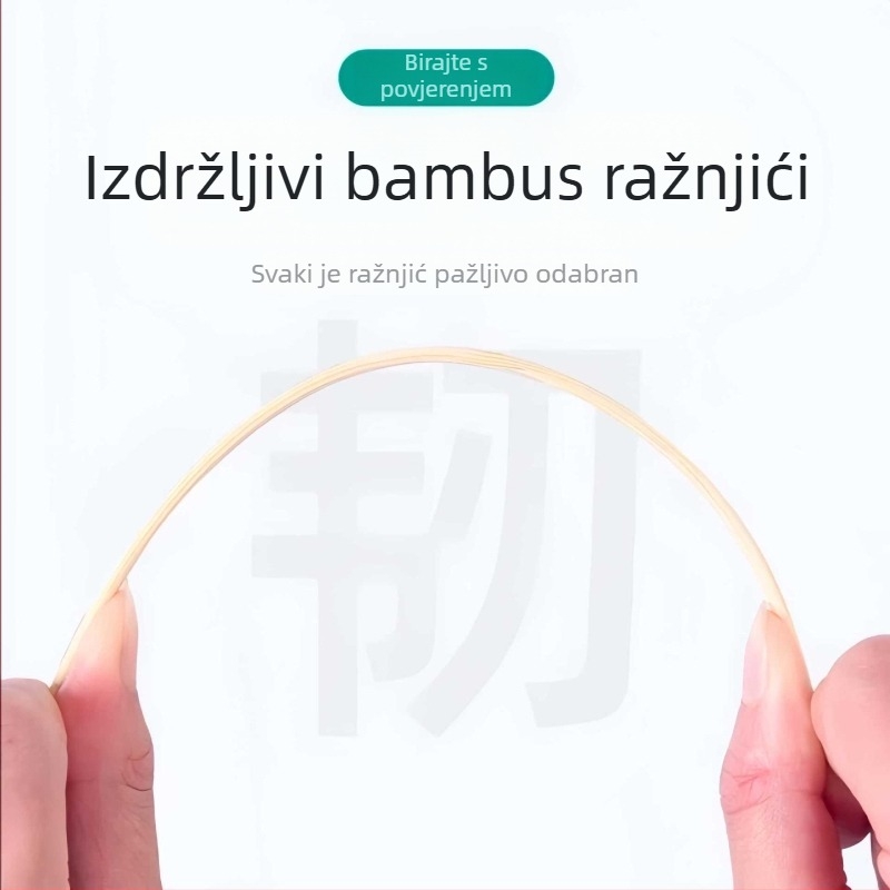 Kvalitetni bambus štapići za jednokratnu upotrebu za roštilj, pogodna za kućnu i komercijalnu upotrebu, idealna za pržene ražnjiće