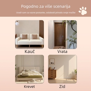 Mačja ogrebotina daska za nadraživanje, otporna na habanje, samolijepljiva zidna naljepnica za zaštitu kauča i vrata