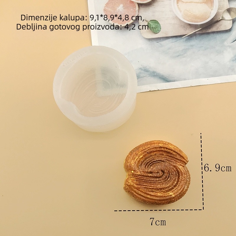 Silikonska kalupa za kruh s teksturom ručno natrganog kruha, za hrskavi kruh, silikon za hranu, ručna izrada