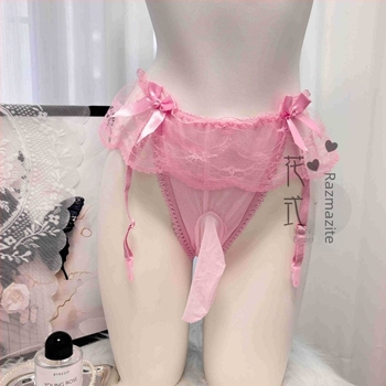 Unisex tanga od čipke, ultra-tanki, prozirni, niskog struka, set
