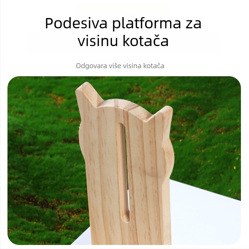 Drveni držač za hamsterski kotač