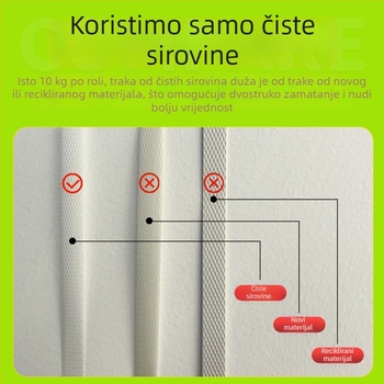Nuanhui Packaging PP traka za pakiranje, visoke rastezljivosti polipropilen, 1206-3000m, za logistiku, građevinske materijale i pakiranje hrane