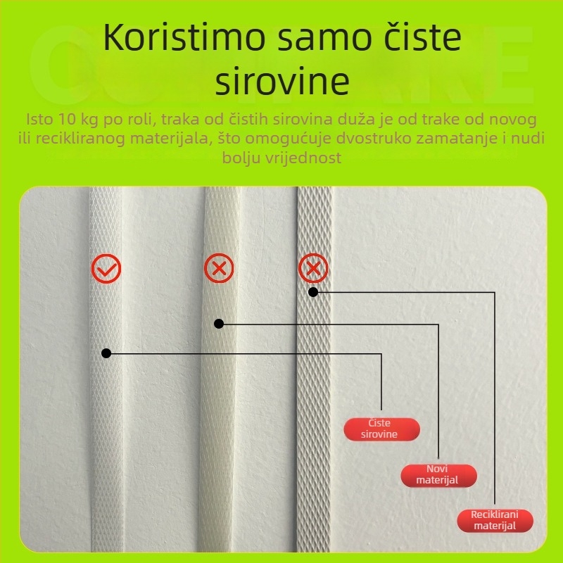 Nuanhui Packaging PP traka za pakiranje, visoke rastezljivosti polipropilen, 1206-3000m, za logistiku, građevinske materijale i pakiranje hrane