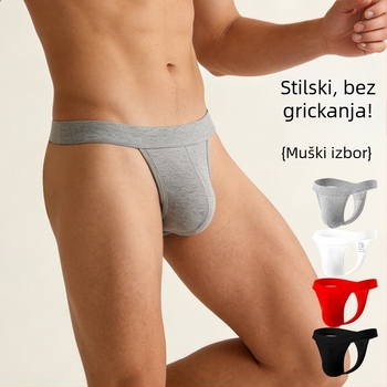 Muški tanga od pamuka s niskim strukom