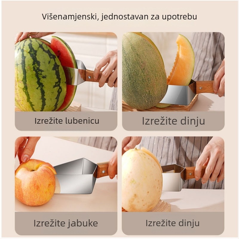 Nehrđajući čelični rezač dinje i odjeljivač voća, trokutasti komadi