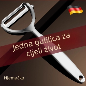 Višenamjenski guljač od nehrđajućeg čelika za krumpire, jabuke i voće