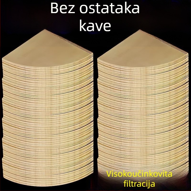 V60 konični papir za filtriranje kave, za ručnu pripremu, prehrambene klase