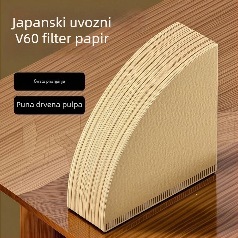 V60 konični papir za filtriranje kave, za ručnu pripremu, prehrambene klase