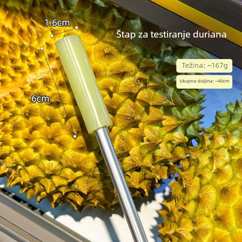 Durian otvarač s štapićem i klipsom