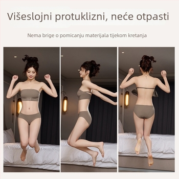 Bez naramenica grudnjak s prednjim zatvaračem, push-up, antislip, podstavljene čašice, stražnji dio bez šivanja