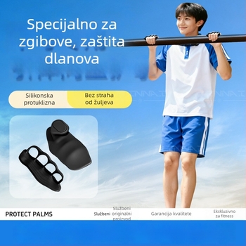 Silicijske dlan zaštitne rukavice za fitness, protuklizne, za muškarce; pogodne za sport, jogu, dizanje utega, zgibove, prevenciju žuljeva