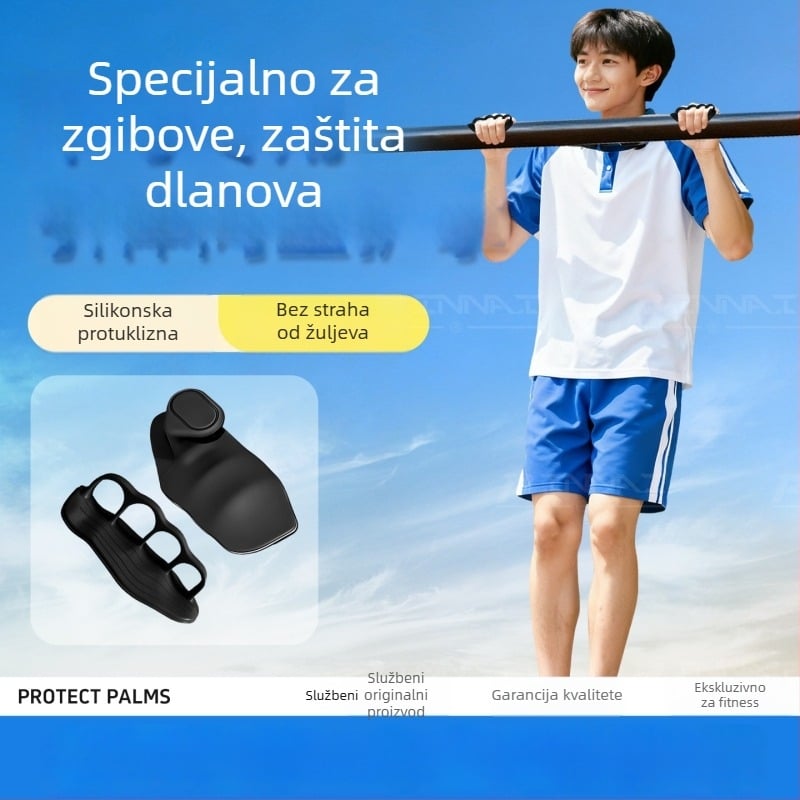 Silicijske dlan zaštitne rukavice za fitness, protuklizne, za muškarce; pogodne za sport, jogu, dizanje utega, zgibove, prevenciju žuljeva