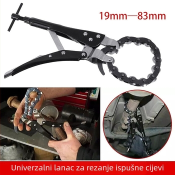 Klešta-tip rezac za auto ispušne cijevi i ključ za filtar – 15–85 mm, kromomolibden čelik