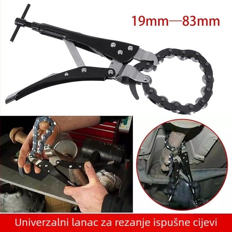 Klešta-tip rezac za auto ispušne cijevi i ključ za filtar – 15–85 mm, kromomolibden čelik