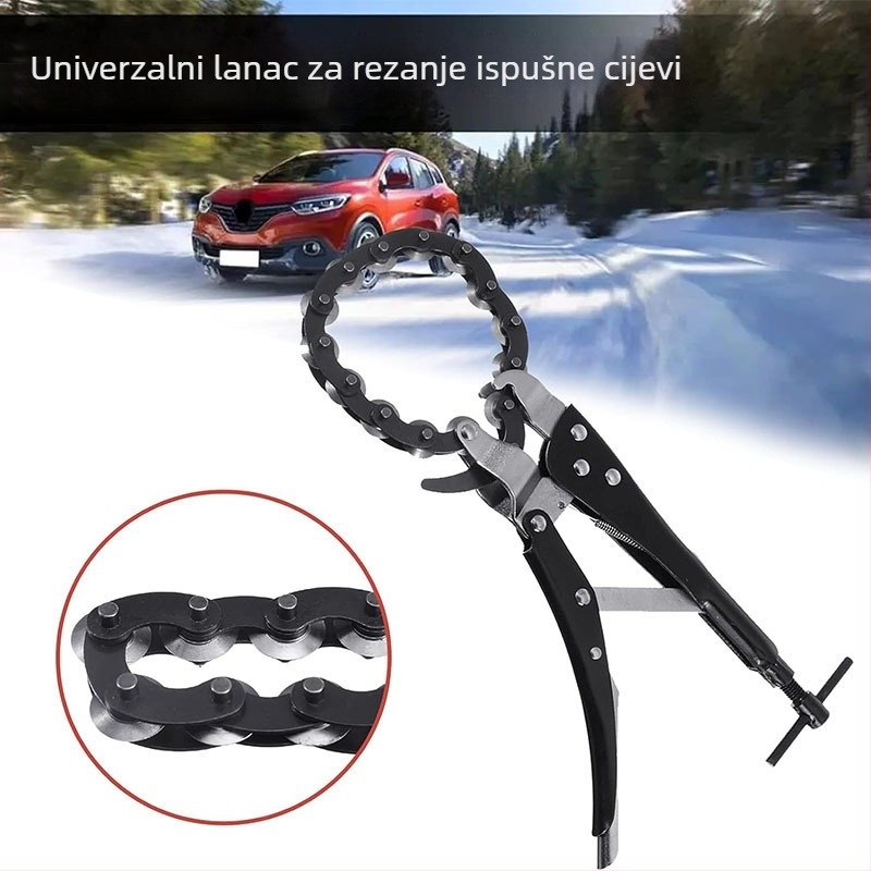 Klešta-tip rezac za auto ispušne cijevi i ključ za filtar – 15–85 mm, kromomolibden čelik