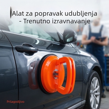 Alat za popravak udubljenja na automobilu sa vakuumskom šakom s jednom kandom, za rukovanje staklom i pločicama, vučenje lima karoserije